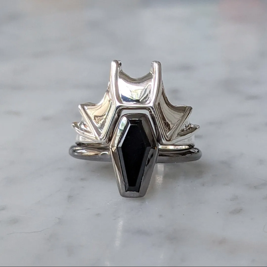 Bat Wing Halo Ring