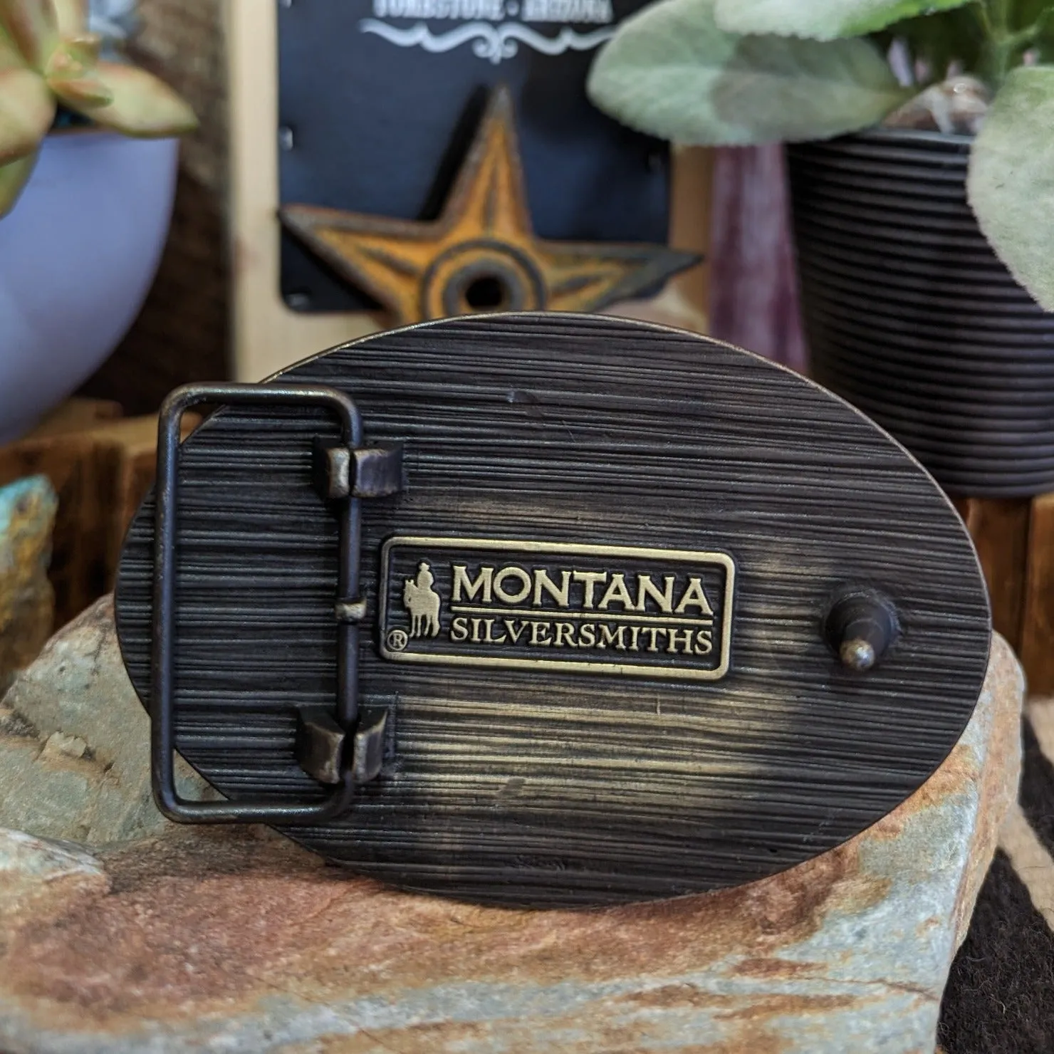Belt Buckle the "Soaring Eagle Arms" by Attitude Buckles A877