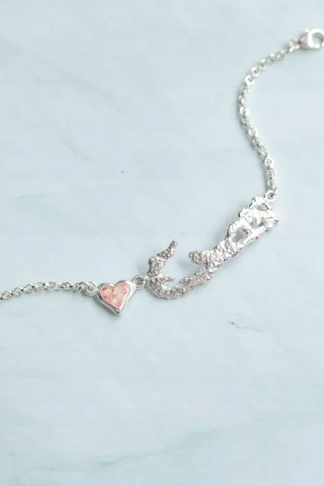 Bermuda ~ "I Love Bermuda" Island Inline Bracelet