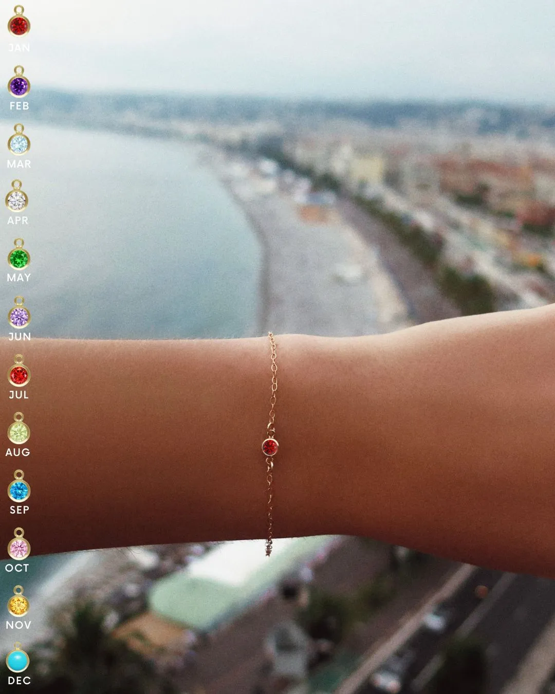 Birthstone Bracelet - 14K Yellow Gold Fill