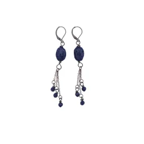 Black Lava Stone Earrings