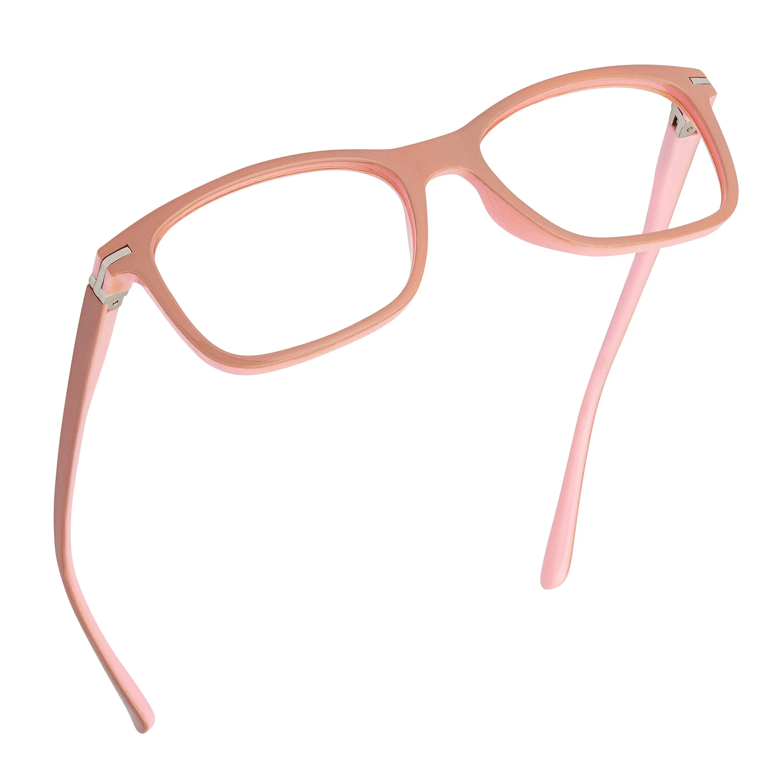 Blue-Light-Blocking-Reading-Glasses-Beige-Pink-0-75-Magnification-Computer-Glasses