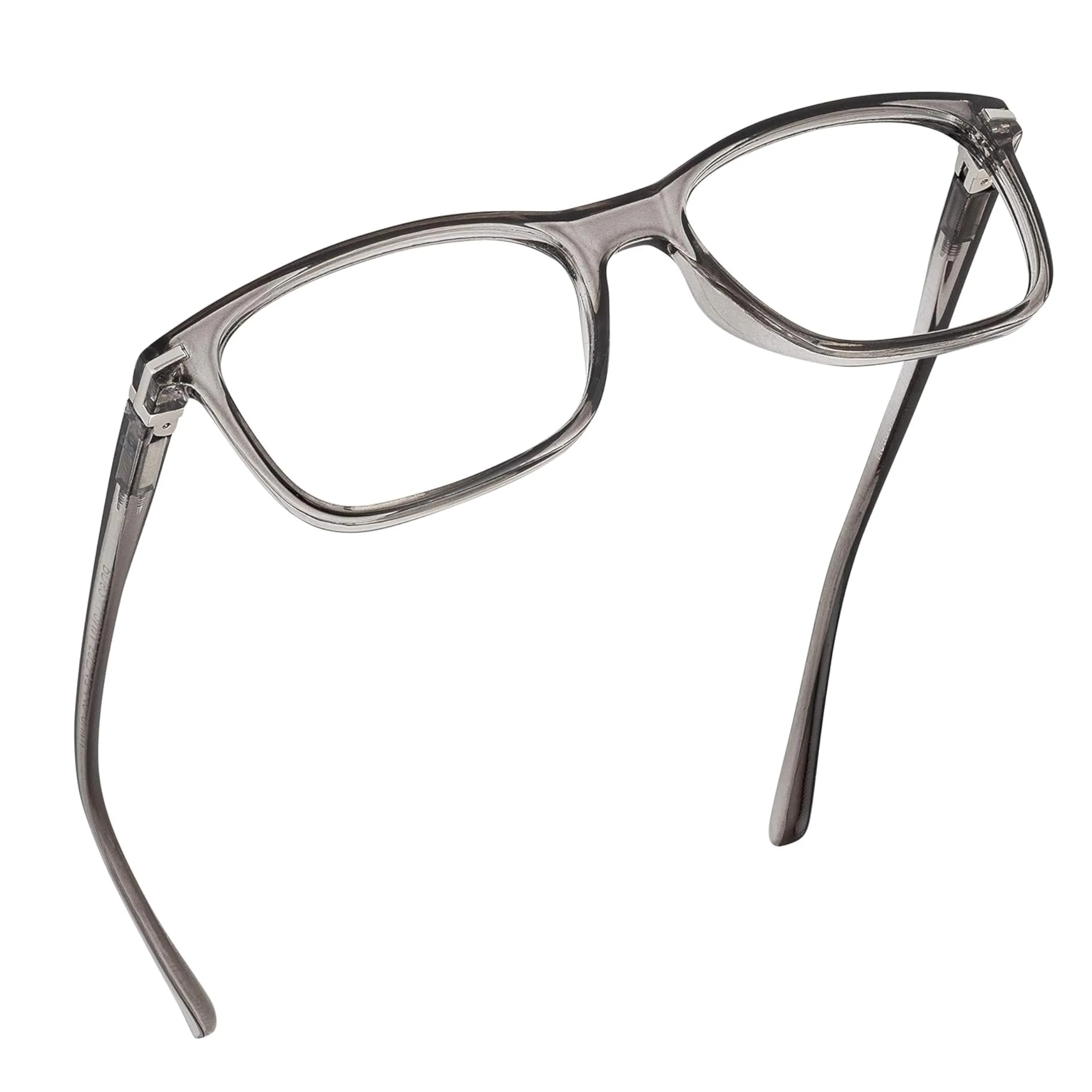 Blue Light Blocking Reading Glasses (Grey, 100 Magnification) Computer