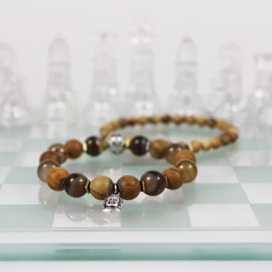 Buddha Charm Bead Bracelet