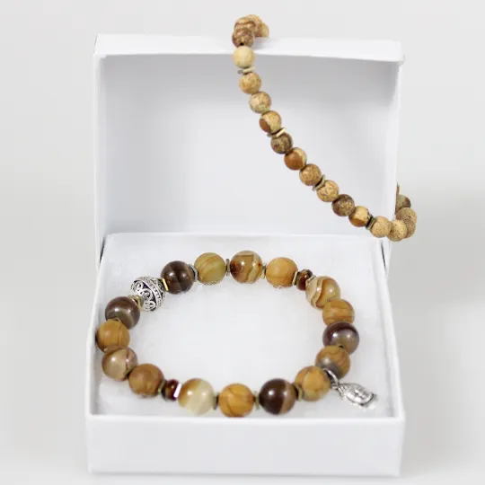 Buddha Charm Bead Bracelet