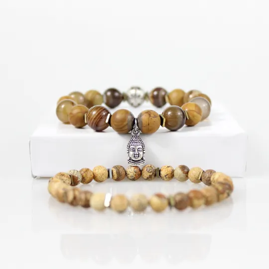 Buddha Charm Bead Bracelet