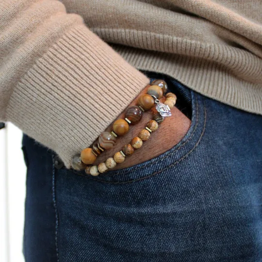 Buddha Charm Bead Bracelet