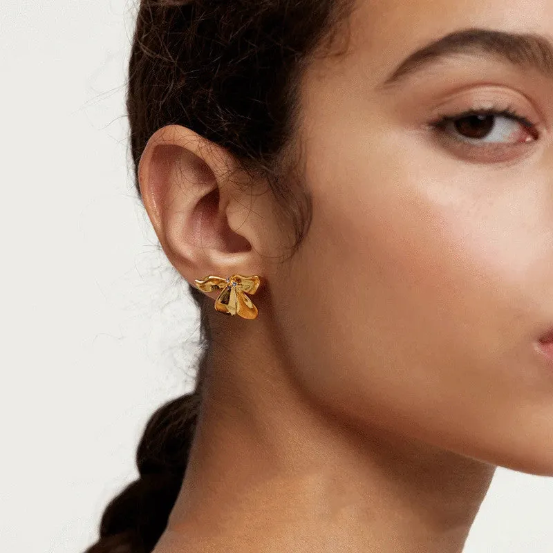 Butterfly Flower Earrings
