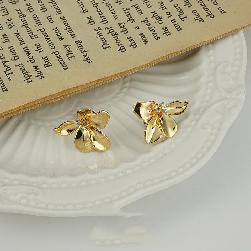 Butterfly Flower Earrings