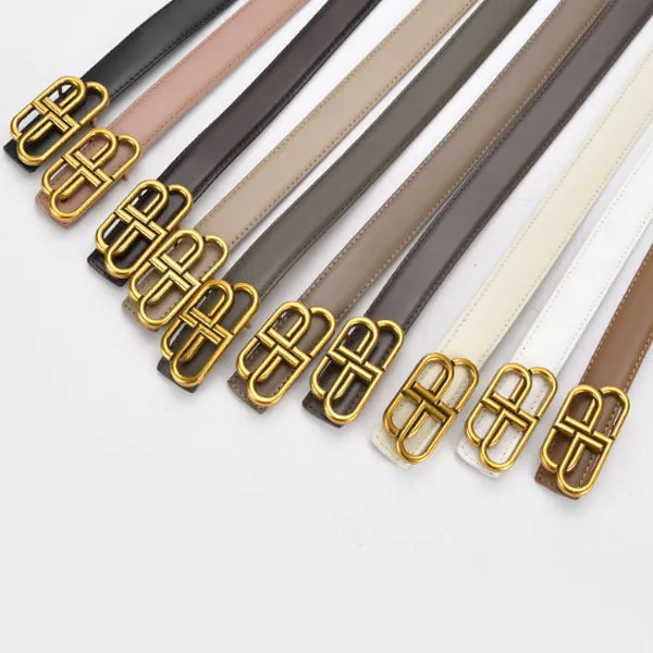Caramel Women Genuine Leather Belt 焦糖色女士真皮皮带 KCBELT1026