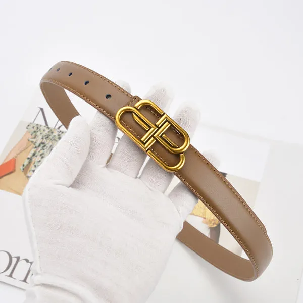 Caramel Women Genuine Leather Belt 焦糖色女士真皮皮带 KCBELT1026