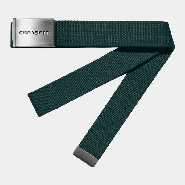 Carhartt WIP Clip Belt Chrome - Botanic