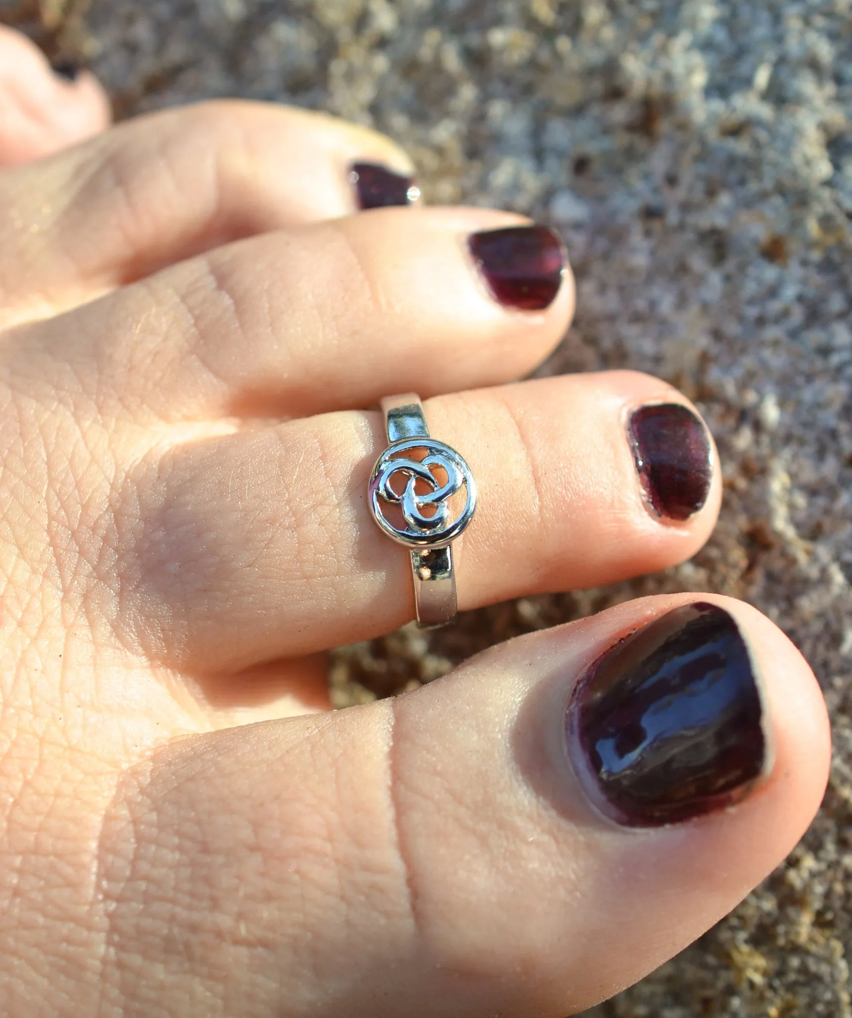 Celtic Eternity Toe Ring - Silver