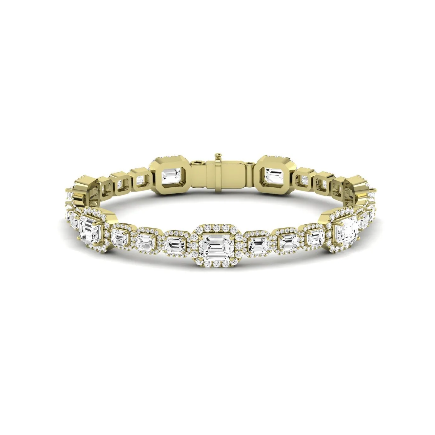 Chelsea Emerald Cut Lab Diamond Bracelet