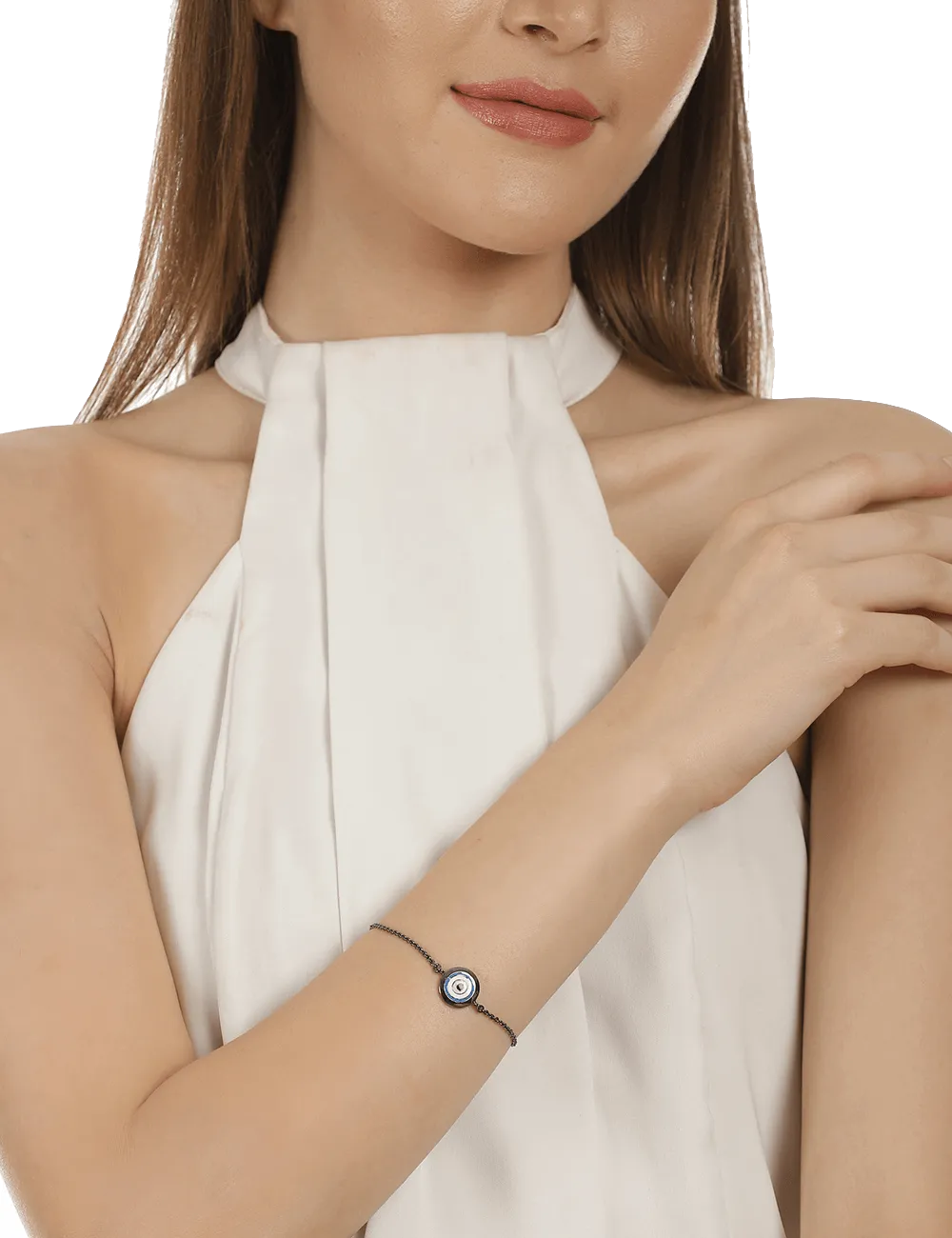 Circle of Protego Chain Unisex Bracelet - Gunmetal