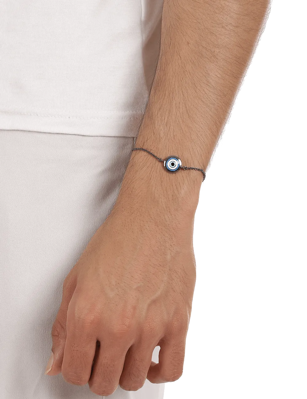 Circle of Protego Chain Unisex Bracelet - Gunmetal