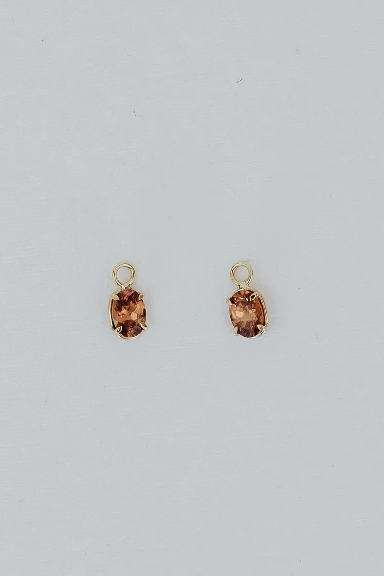 Clasp Hoop Earrings - Zircon 14K