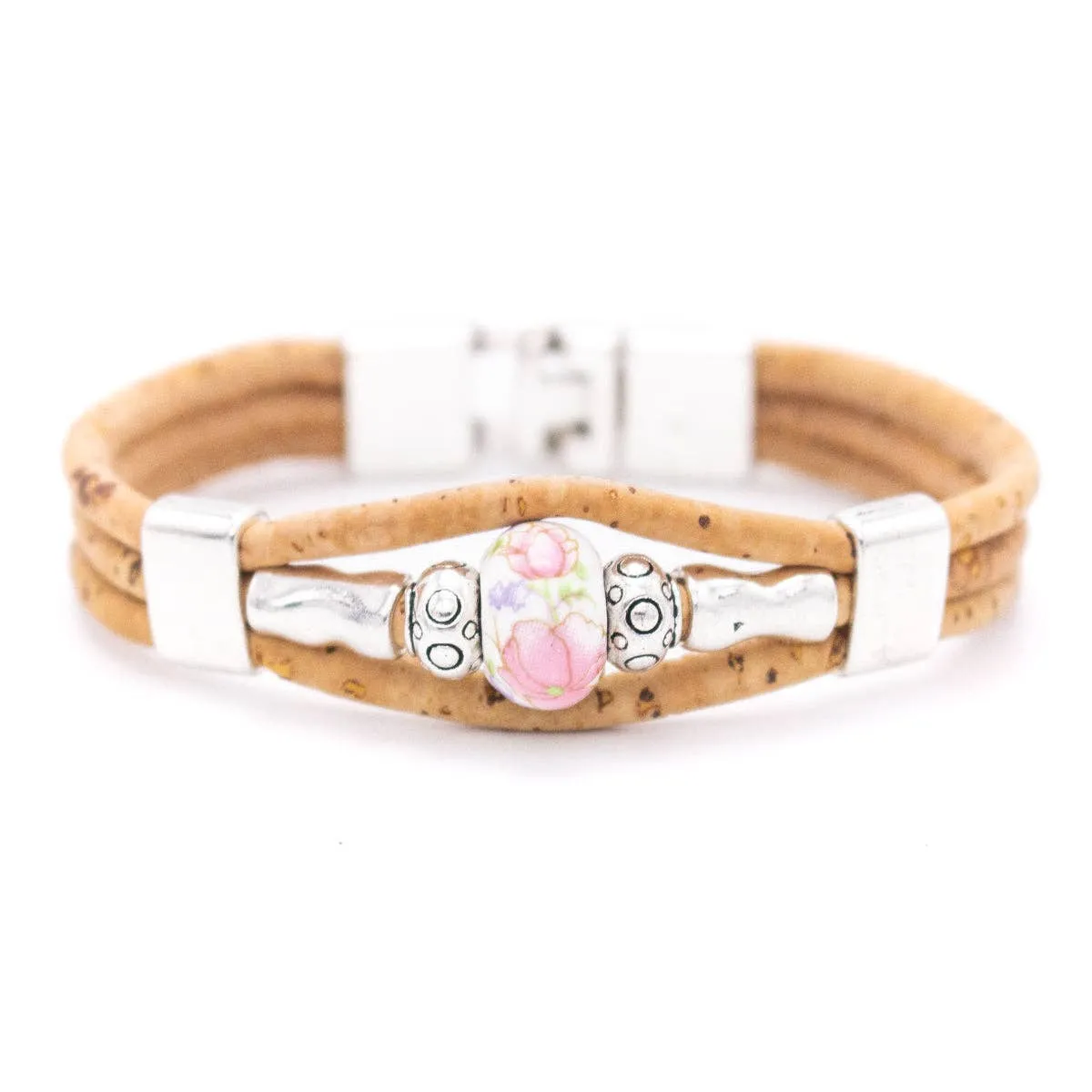Colored porcelain beads handmade friendship bracelet BR-470-MIX-5