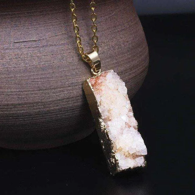 Colorful Druzy Pendants
