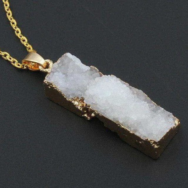 Colorful Druzy Pendants