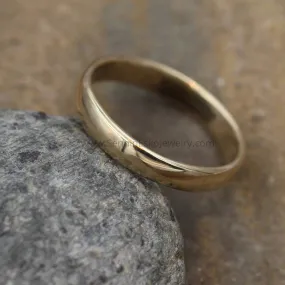 Comfort Fit 14kt Yellow Gold 4x1.4mm Band - Glossy Finish
