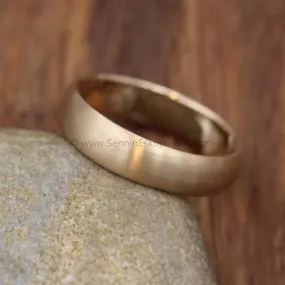 Comfort Fit 14kt Yellow Gold 5x1.4mm Band - Matte Finish