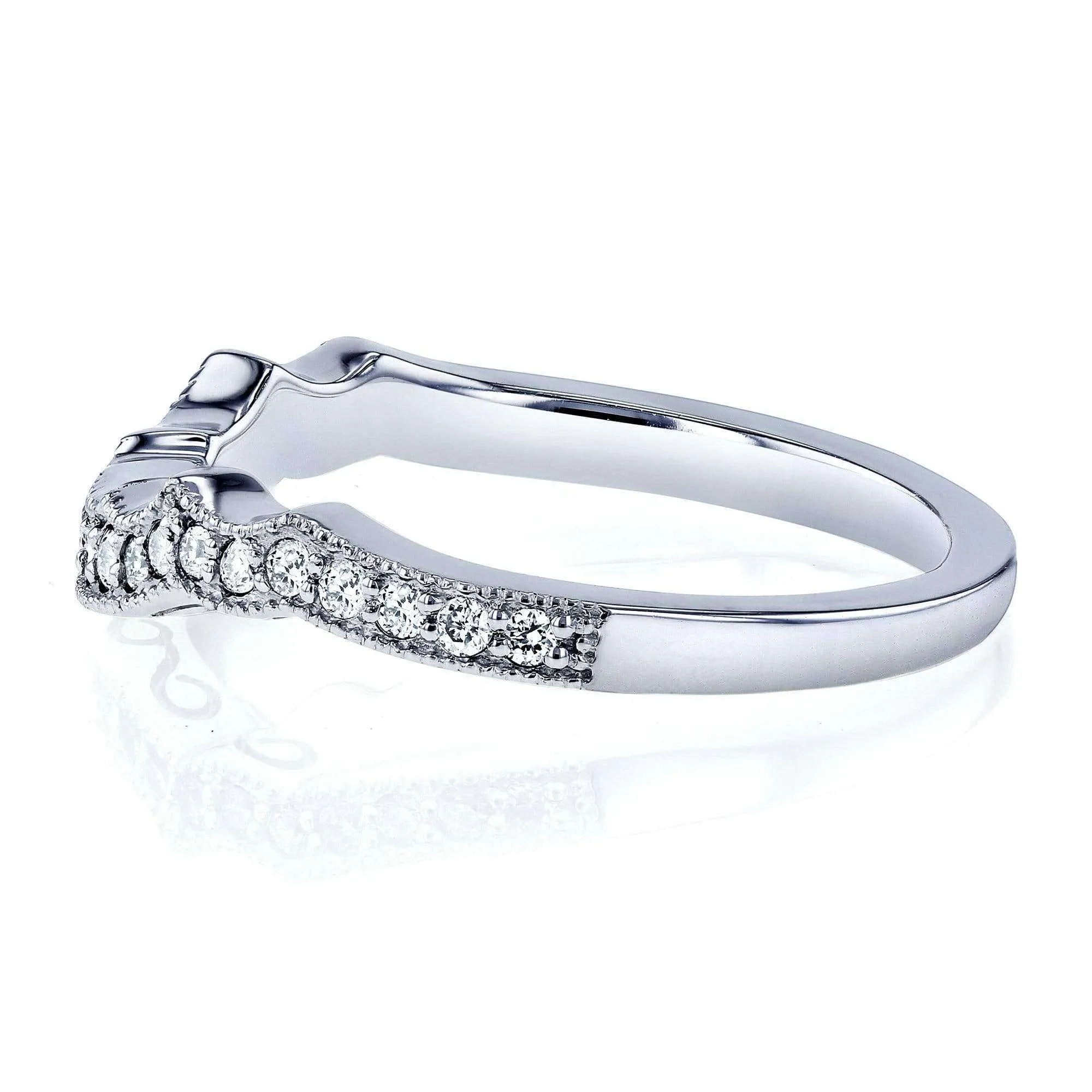Contour Diamond Filigree Band
