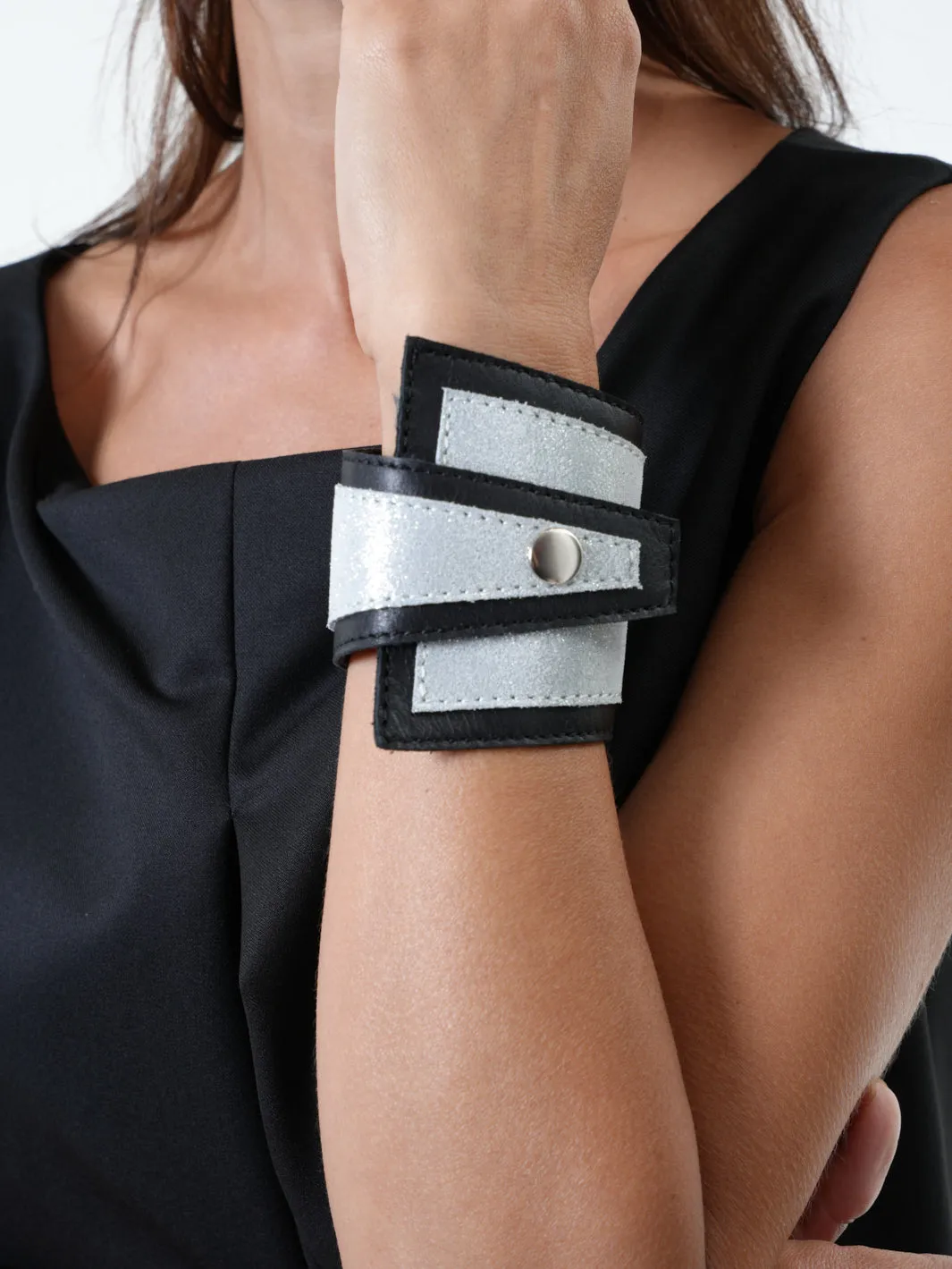 Contrasting Leather Cuff