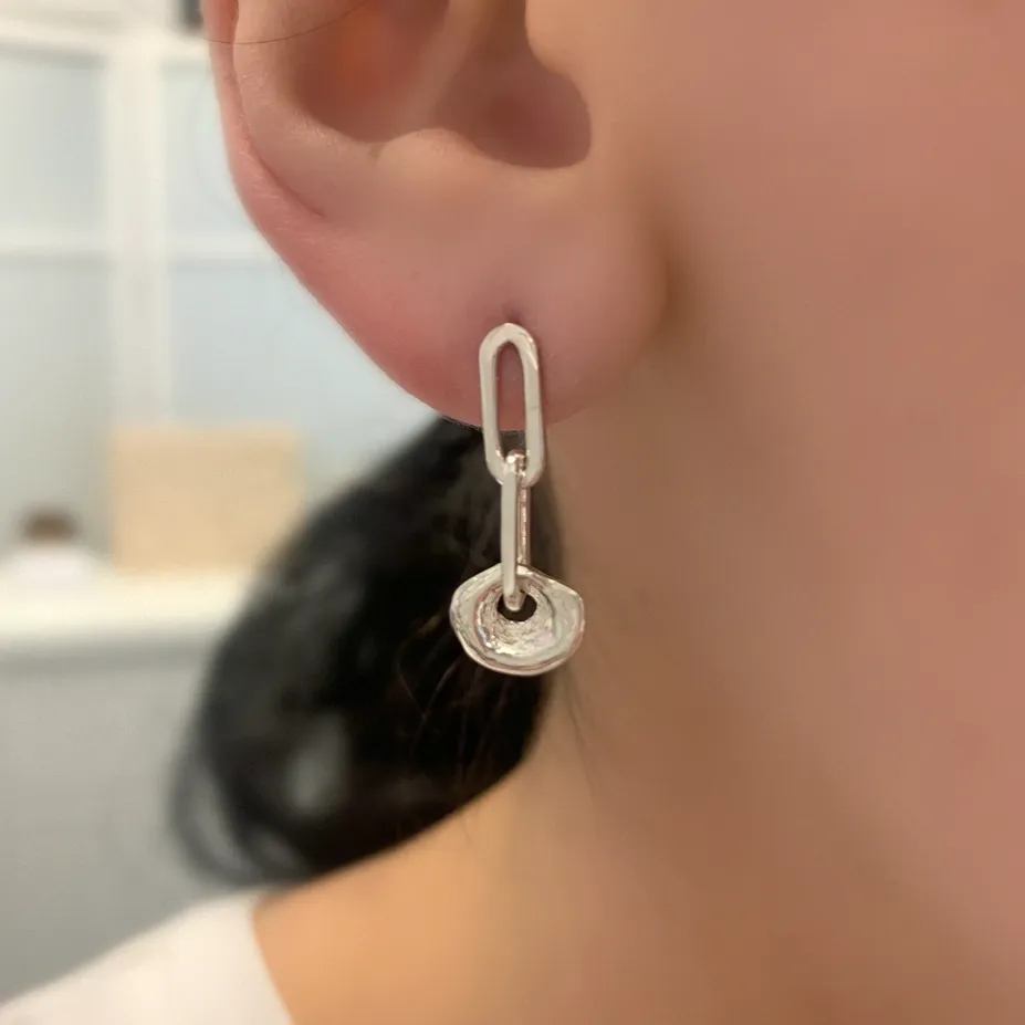 Coral Chain Earrings