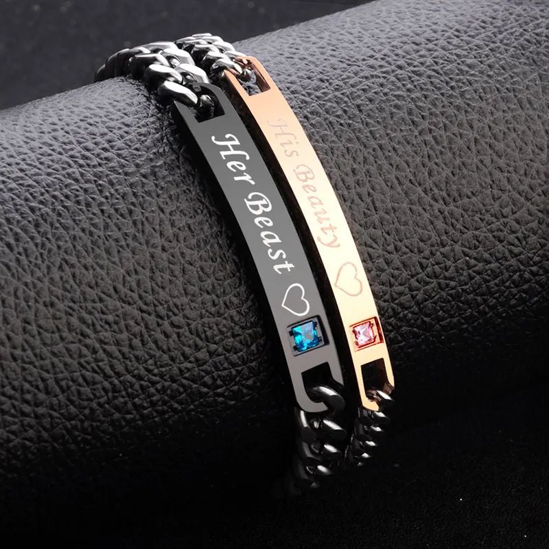 Crystal Heart Charm Bracelet