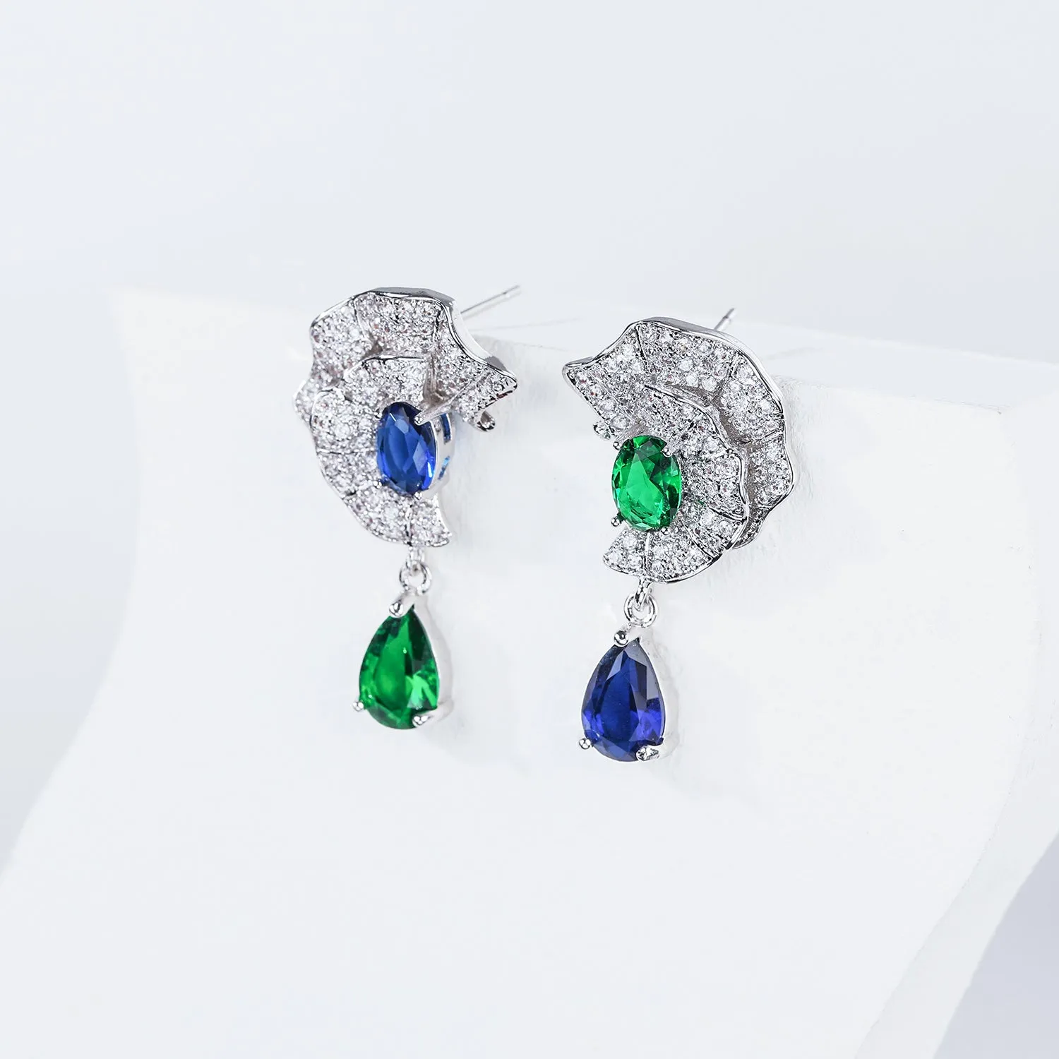 Cubic Zircon CZ Dangle Earring for Bride, Women Girl Accessories Jewelry CE10702