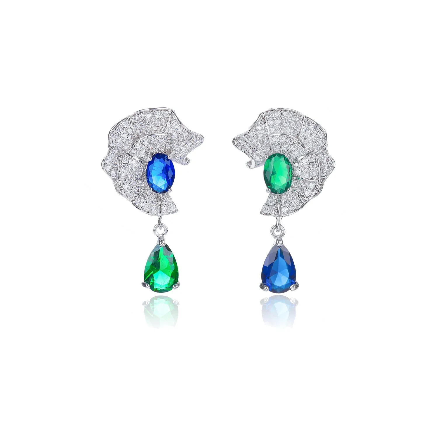 Cubic Zircon CZ Dangle Earring for Bride, Women Girl Accessories Jewelry CE10702