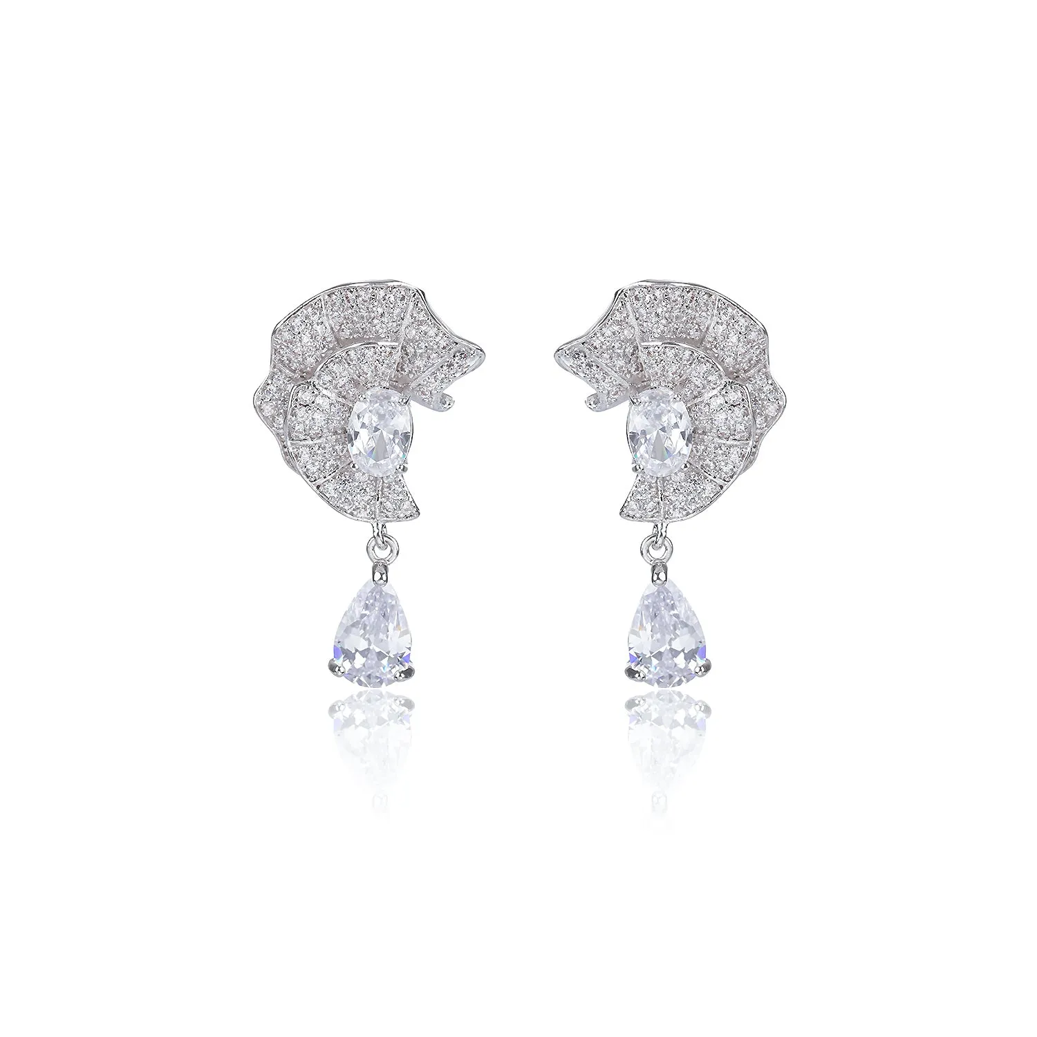 Cubic Zircon CZ Dangle Earring for Bride, Women Girl Accessories Jewelry CE10702