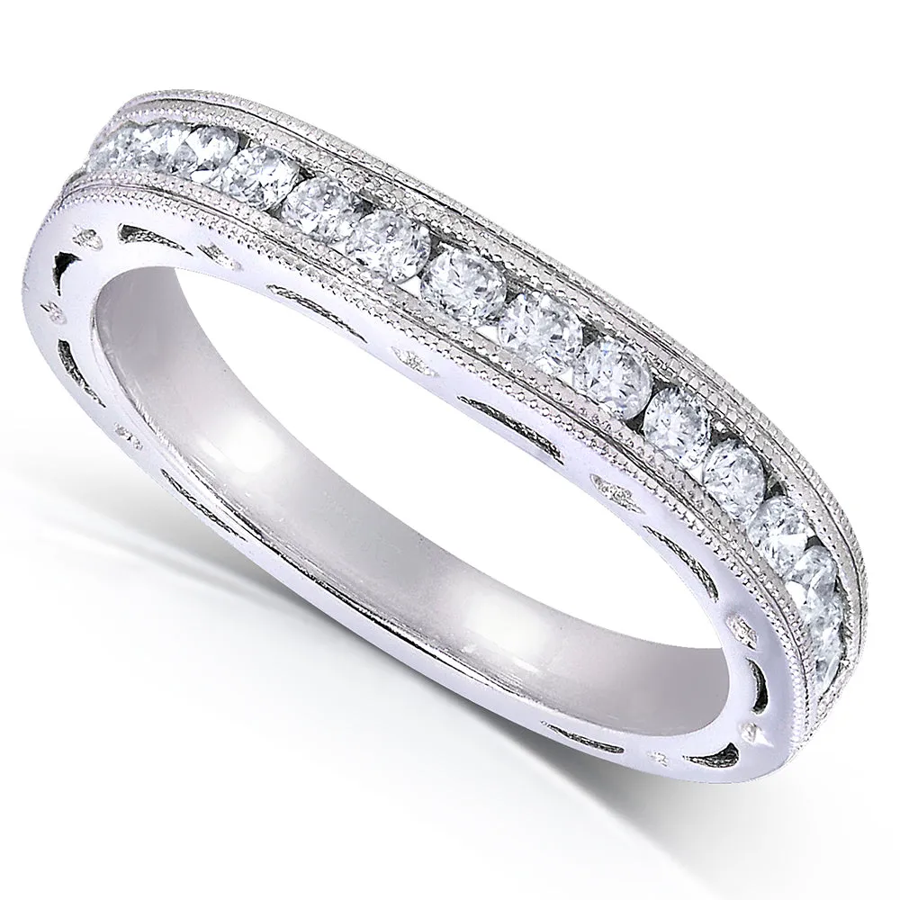 Curved Channel Diamond Band - 61932 Series