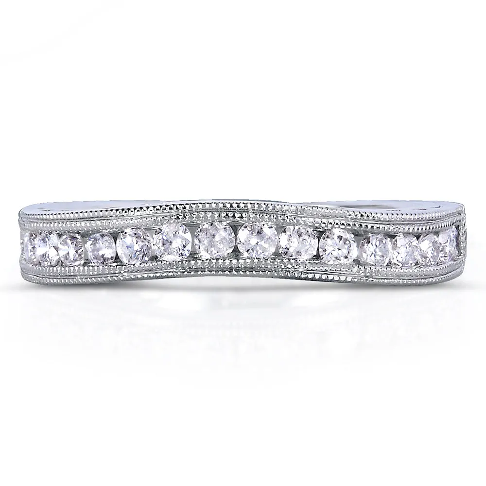 Curved Channel Diamond Band - 61932 Series