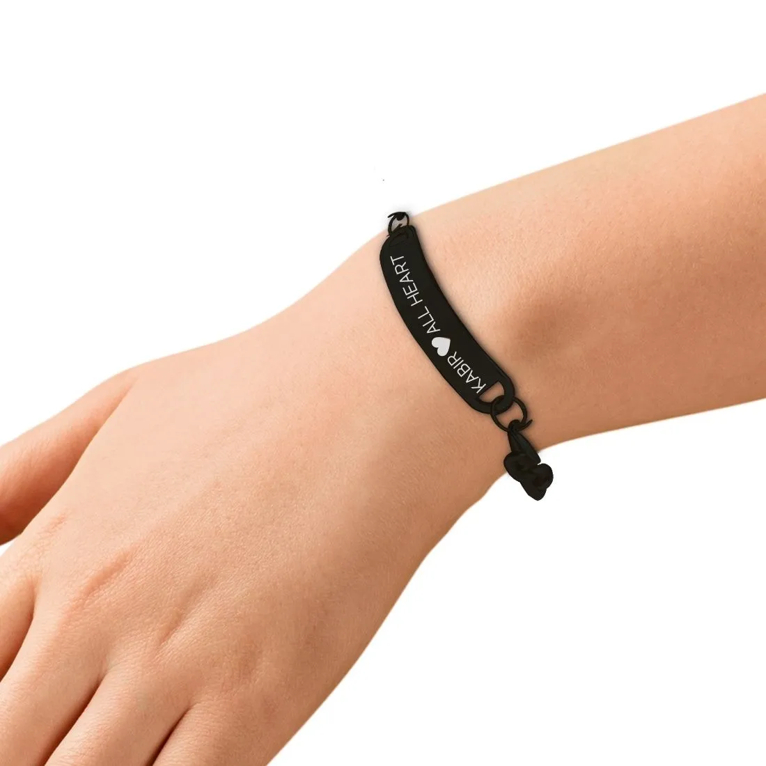 Customized Bracelet for Him Chain Bracelets - Black Rhodium/Gold Plated - Heart