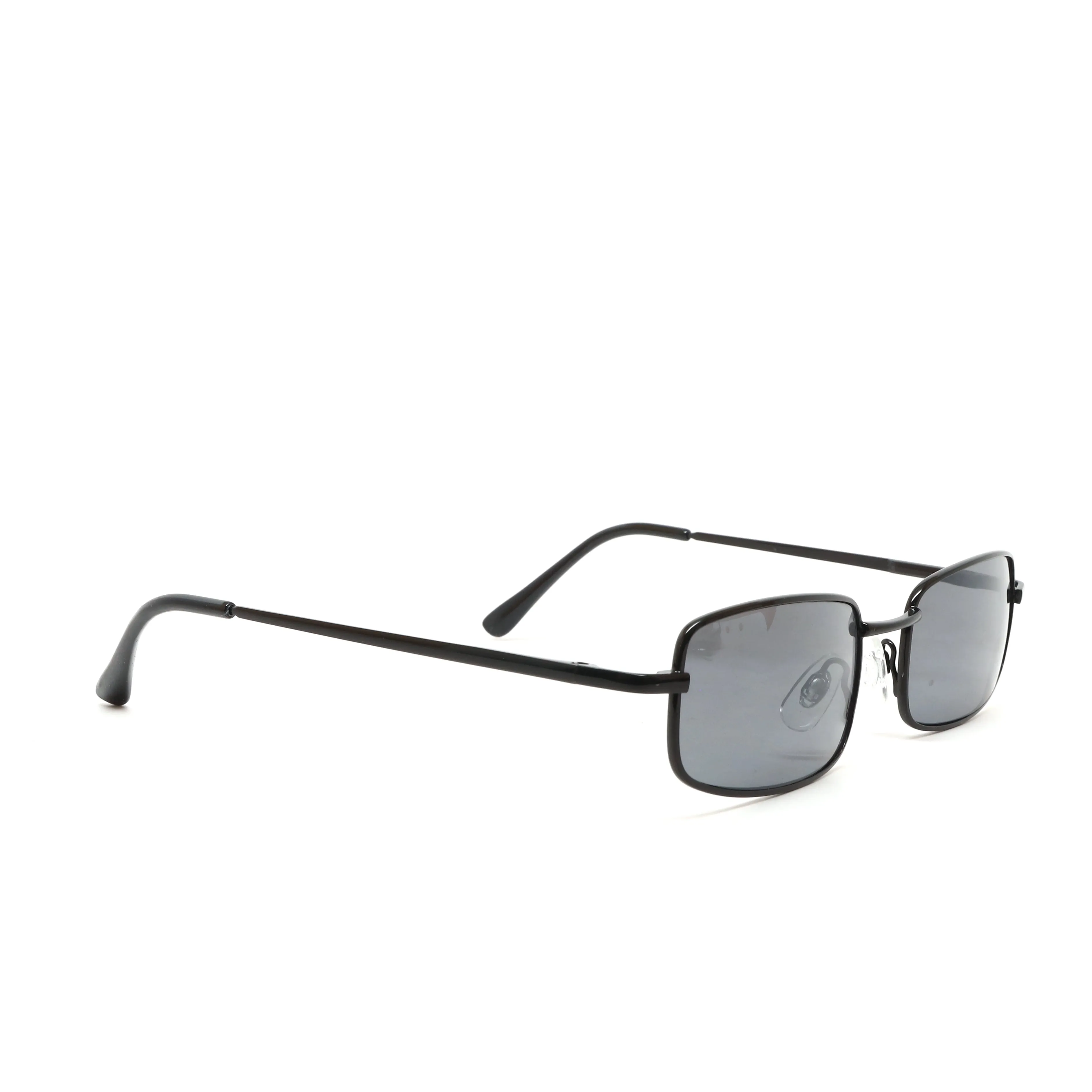Deadstock Vintage Industrial Wire Rectangle Sunglasses - Grey