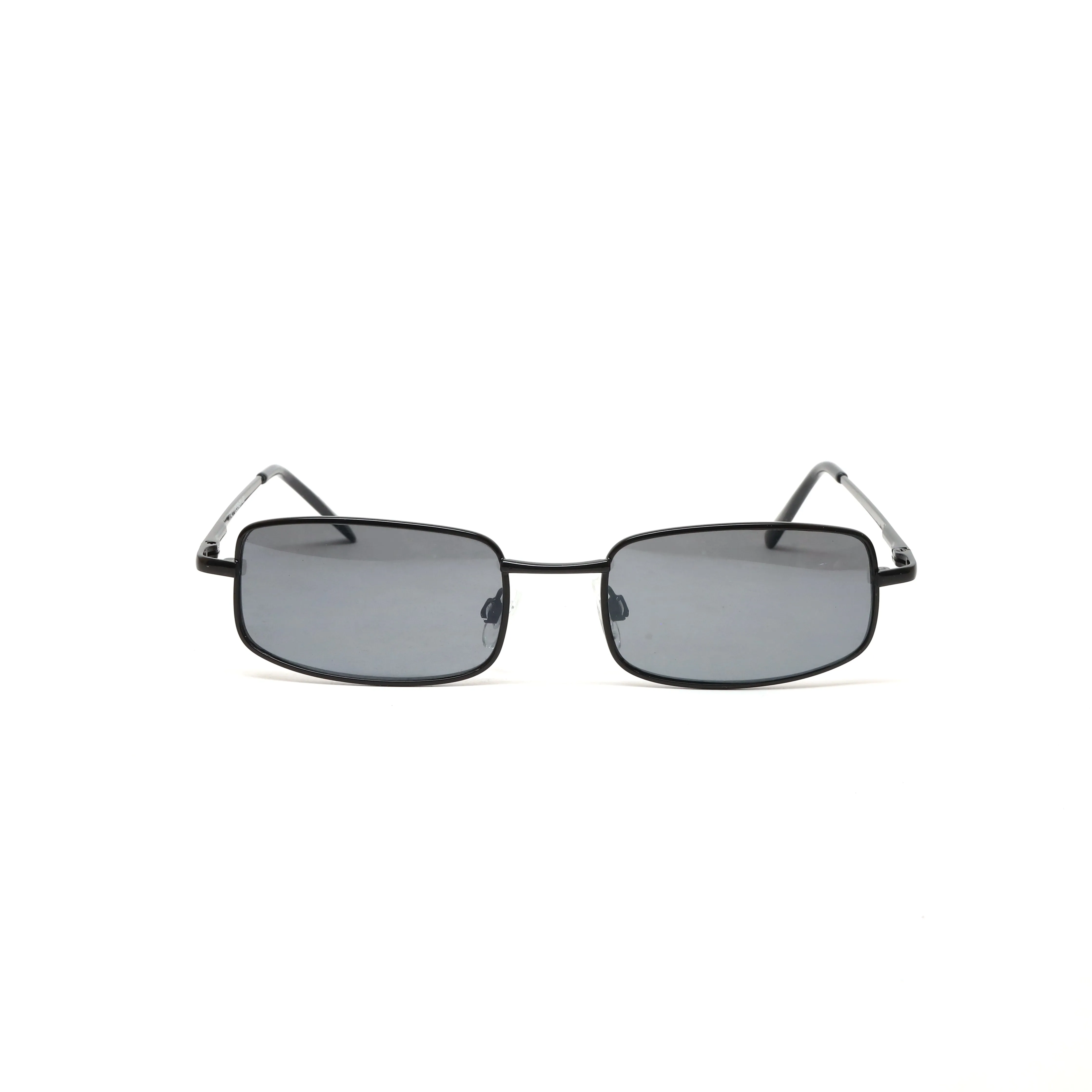 Deadstock Vintage Industrial Wire Rectangle Sunglasses - Grey
