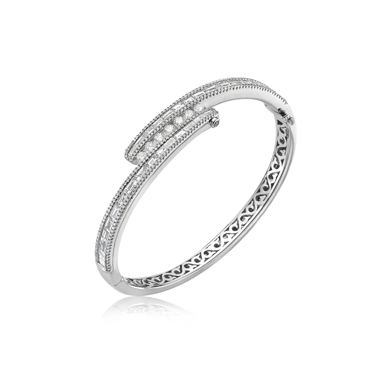 Diamond Baguette 'Ice' Bracelet