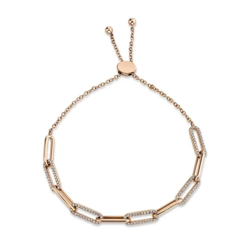 Diamond Link Bolo Bracelet
