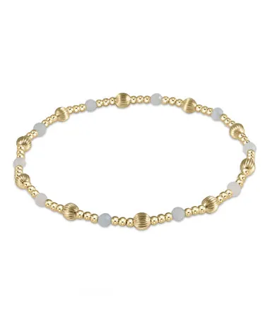 Dignity Sincerity Pattern 4mm Bead Bracelet - Moonstone