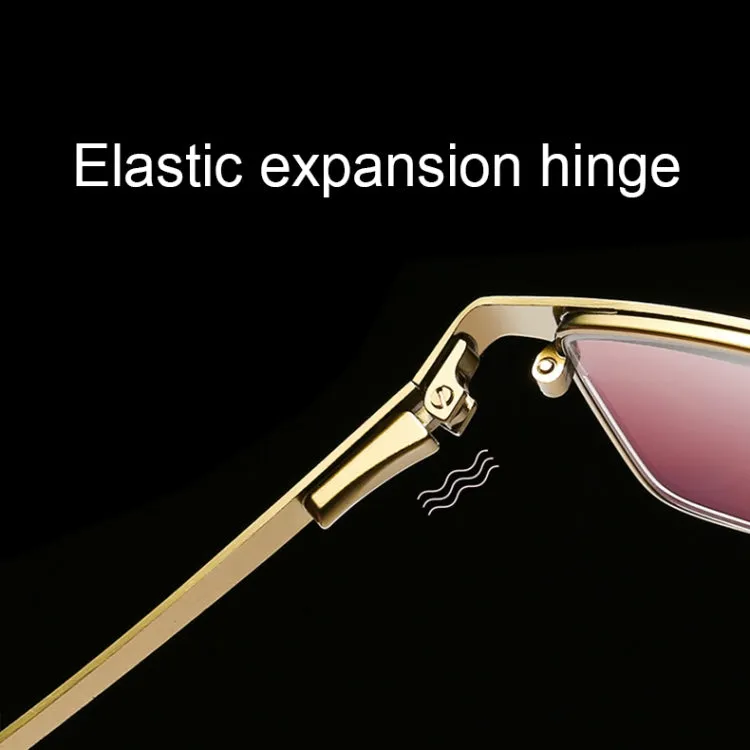 Dual-purpose Photochromic Presbyopic Glasses,  1.50D(Gold)