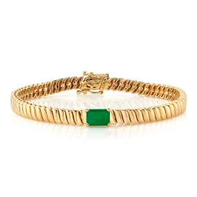 Emerald Baguette Bracelet