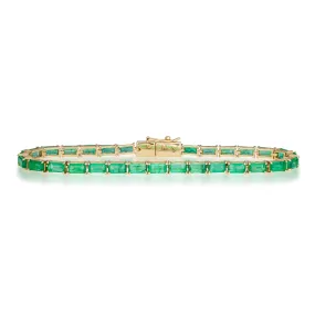 Emerald Baguette Tennis Bracelet