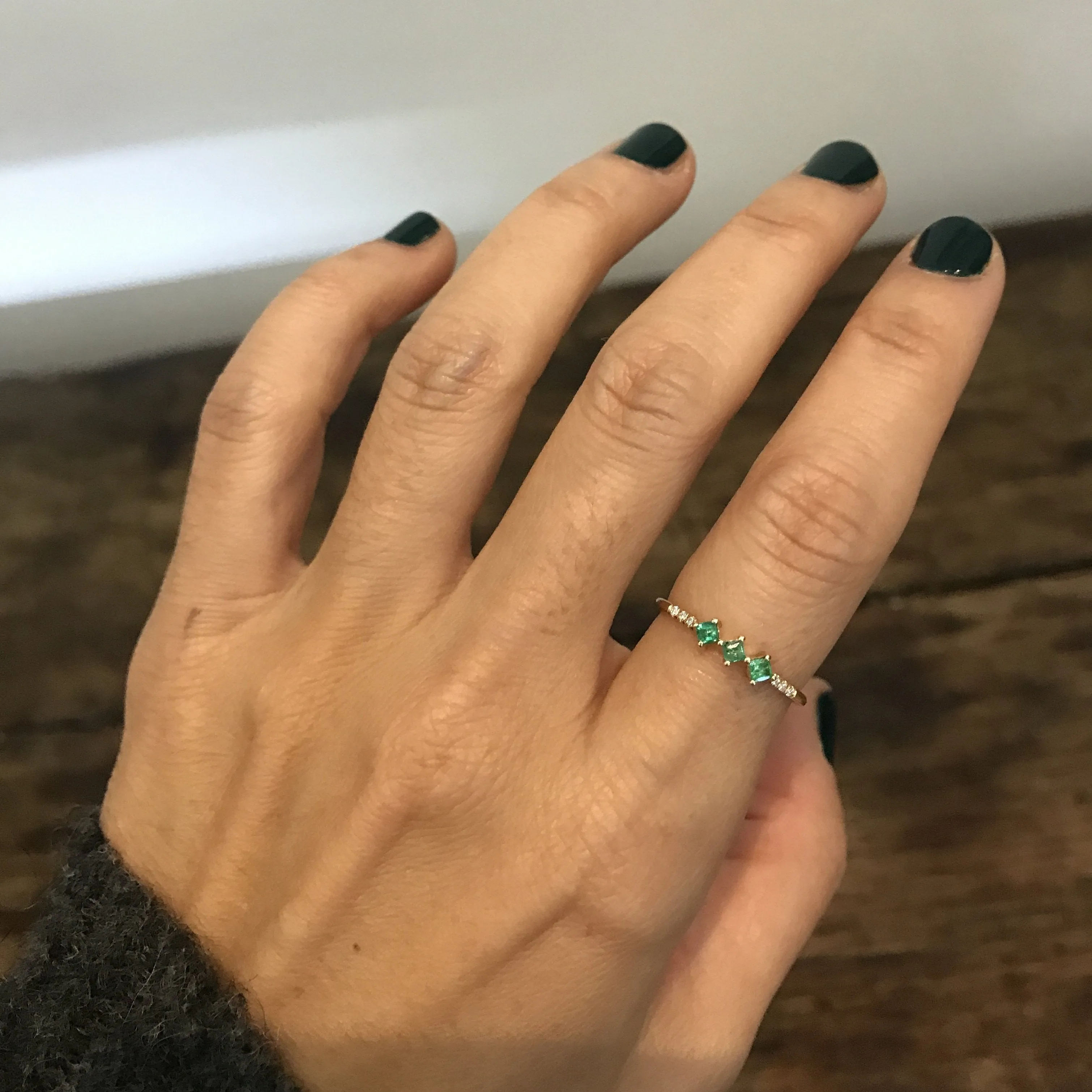 Emerald Harmony Ring (ready to ship option)*