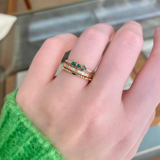Emerald Harmony Ring (ready to ship option)*