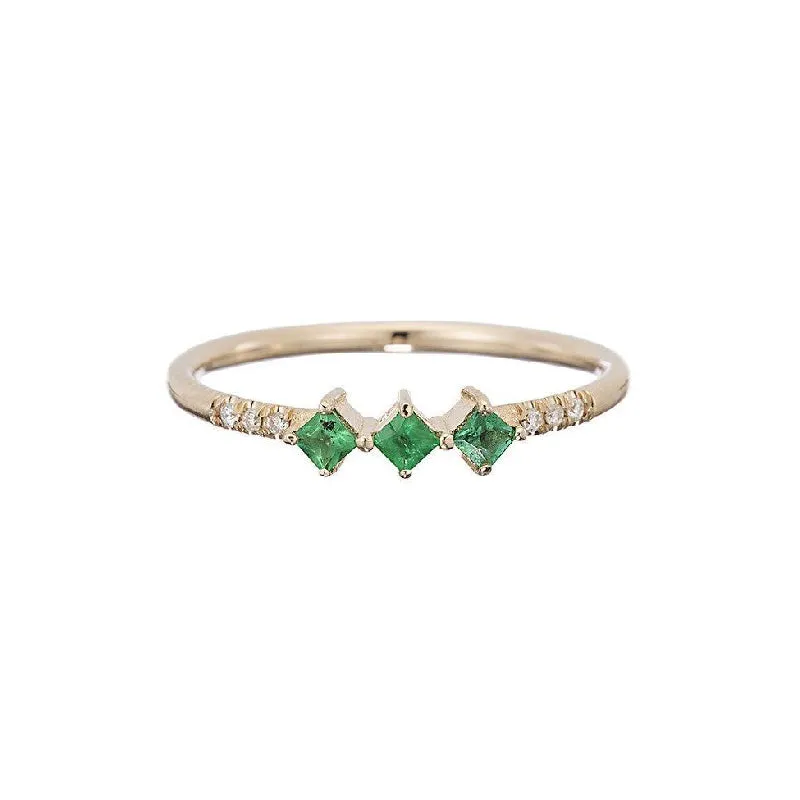 Emerald Harmony Ring (ready to ship option)*