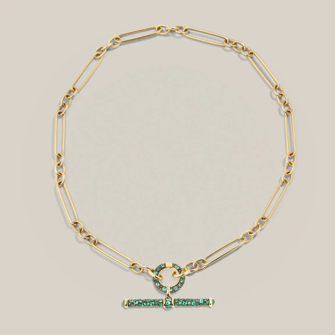 Emerald T-Bar Pendant