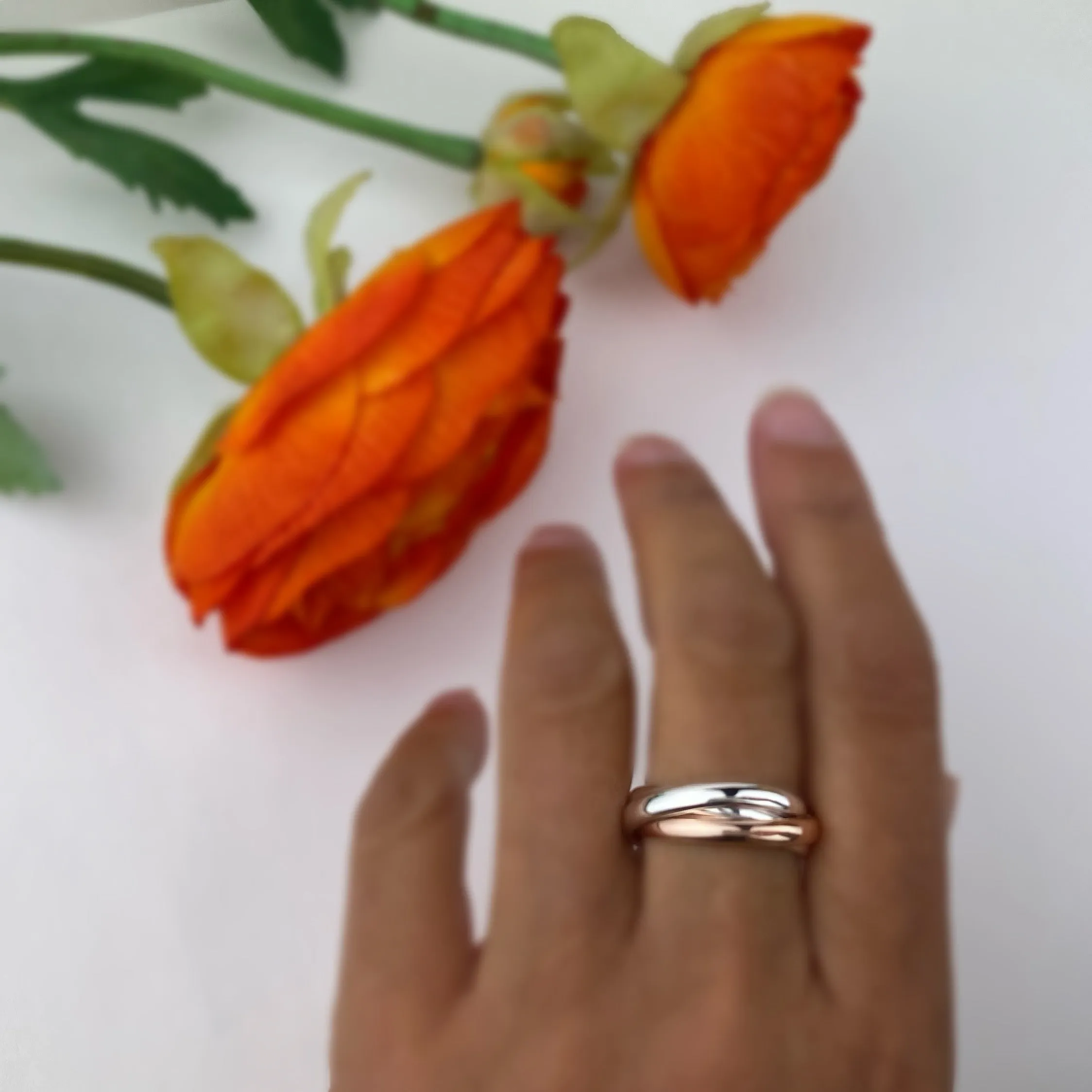 Entwined Rose Trio Ring - SR1839