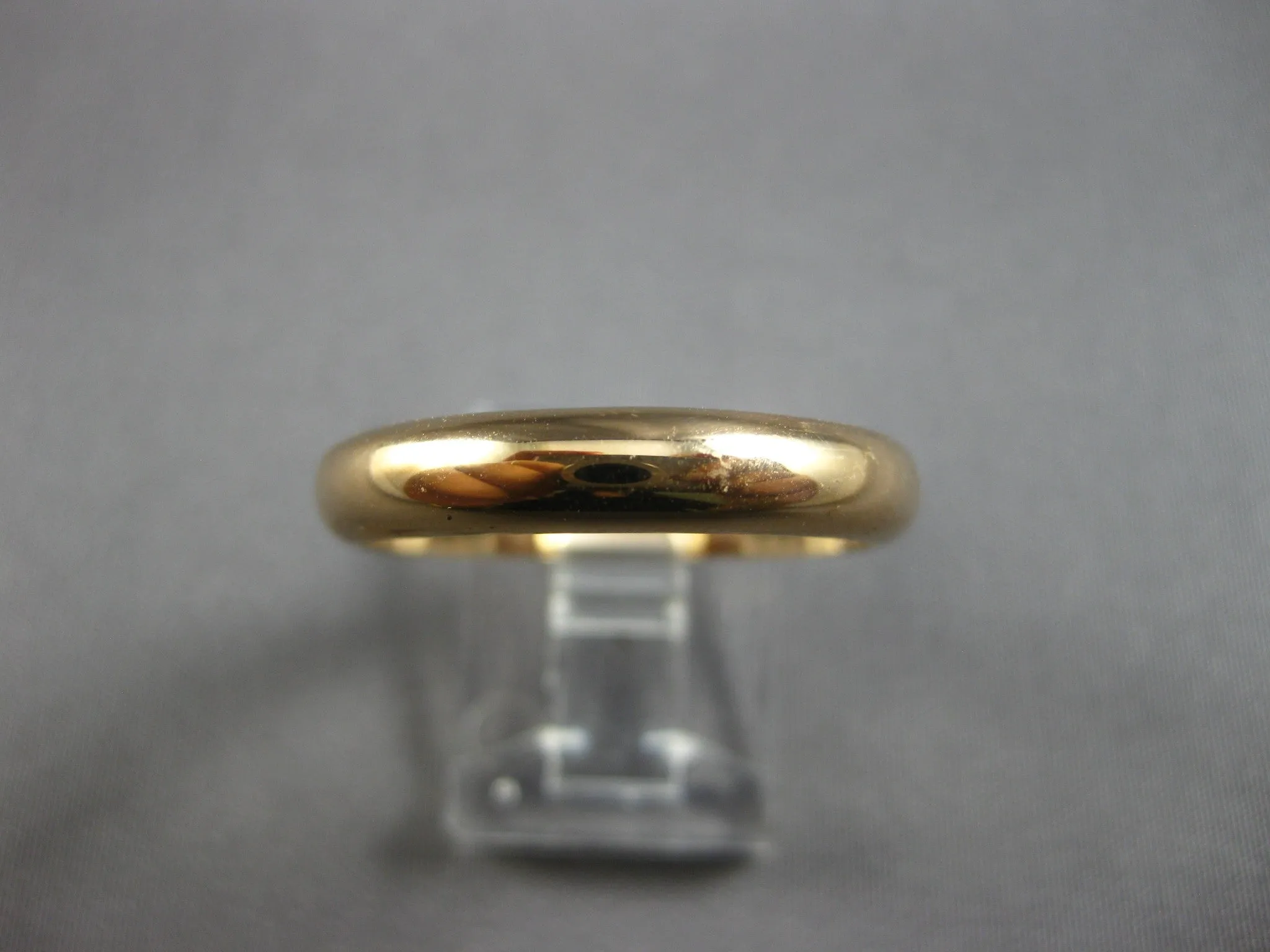 ESTATE 18K ROSE GOLD 3D CLASSIC SOLID 4MM MEN'S WEDDDING ANNIVERSARY RING #27848